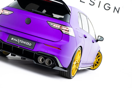 Mittlerer Heckdiffusor (mit einem vertikalem balken) V.2 Volkswagen Golf R Hatchback MK8 / MK8 Facelift