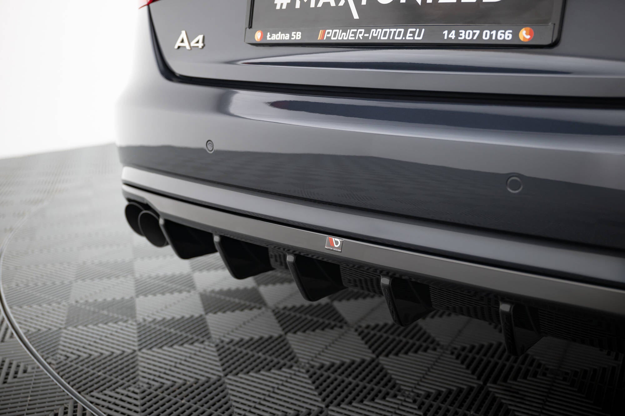 Heckdiffusor Audi A4 B8 Facelift Doppelauspuff