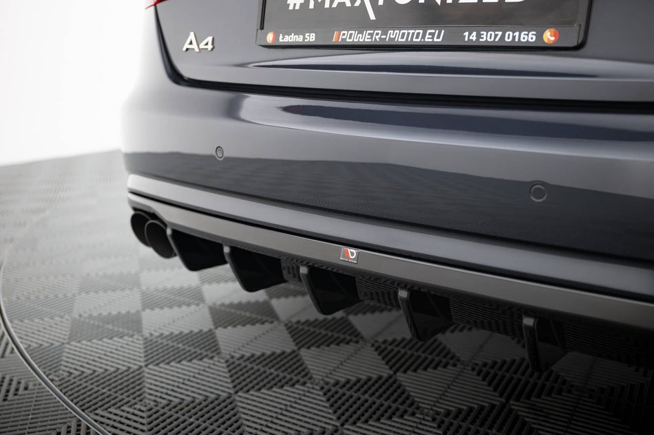 Heckdiffusor Audi A4 B8 Facelift Doppelauspuff