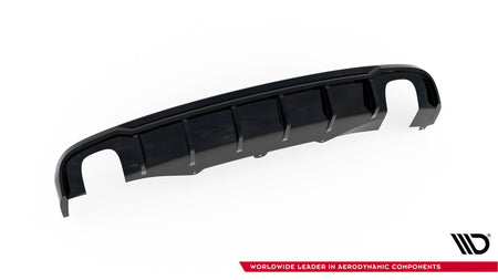Heckdiffusor Audi A4 B8 Version mit Einzelauspuff auf zwei Seiten