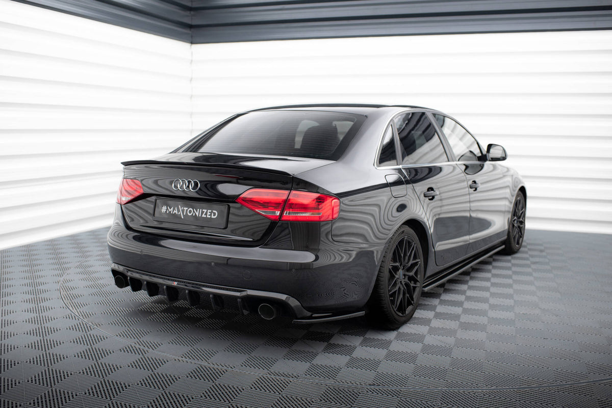 Heckdiffusor Audi A4 B8 Version mit Einzelauspuff auf zwei Seiten