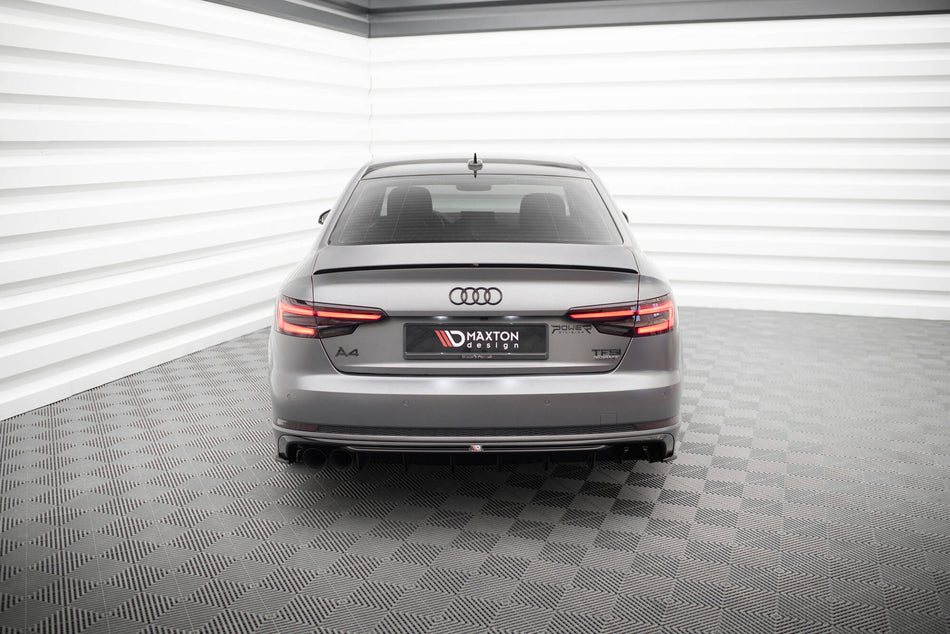 Heckdiffusor Audi A4 S-line B9 (Version mit einseitigem Doppelauspuffendrohr)