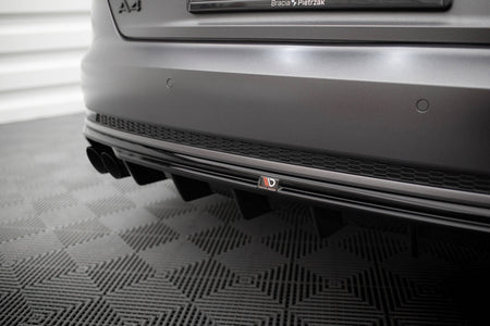 Heckdiffusor Audi A4 S-line B9 (Version mit einseitigem Doppelauspuffendrohr)