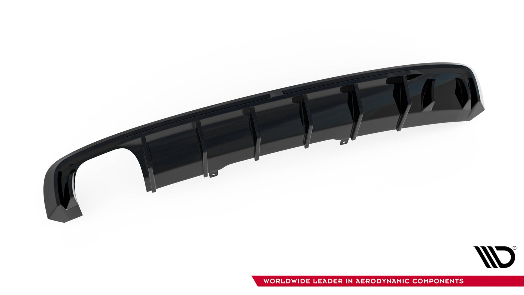 Heckdiffusor Audi A4 S-line B9 (Version mit einseitigem Doppelauspuffendrohr)