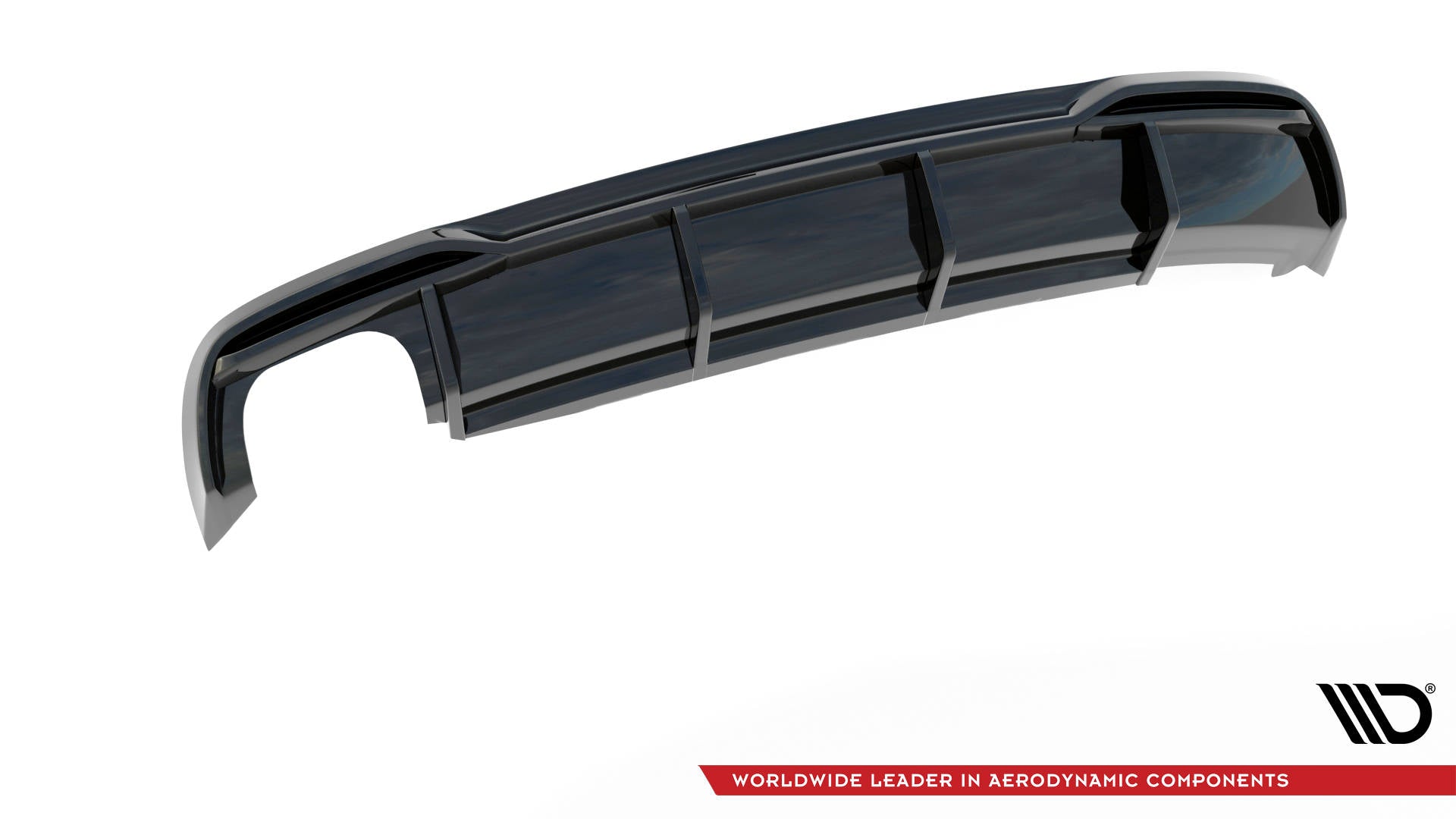 Heckdiffusor Audi A5 8T Facelift (Version mit Doppelauspuff auf einer Seite)