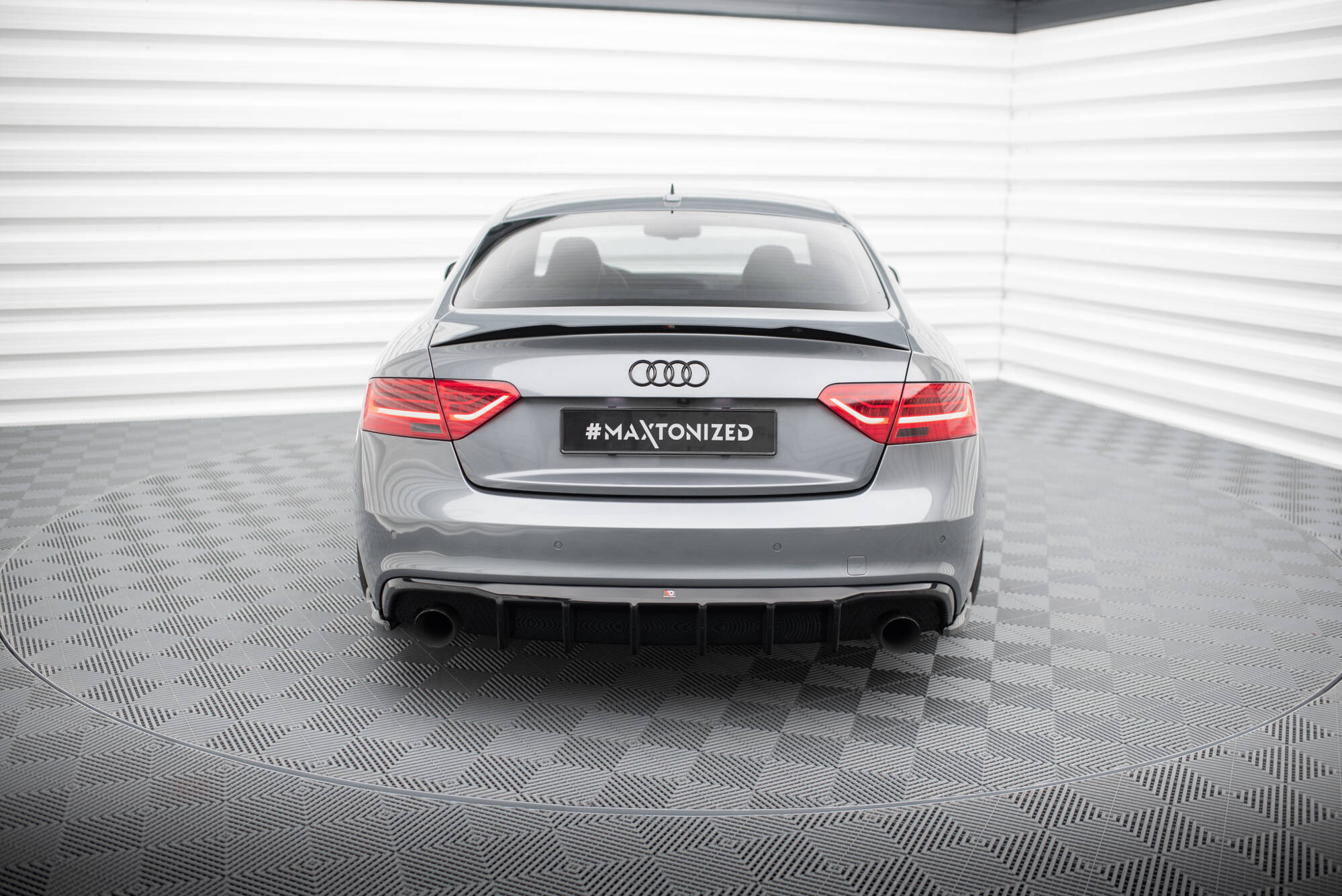 Heckdiffusor Audi A5 S-Line Coupe / Sportback 8T Facelift Einzelauspuff