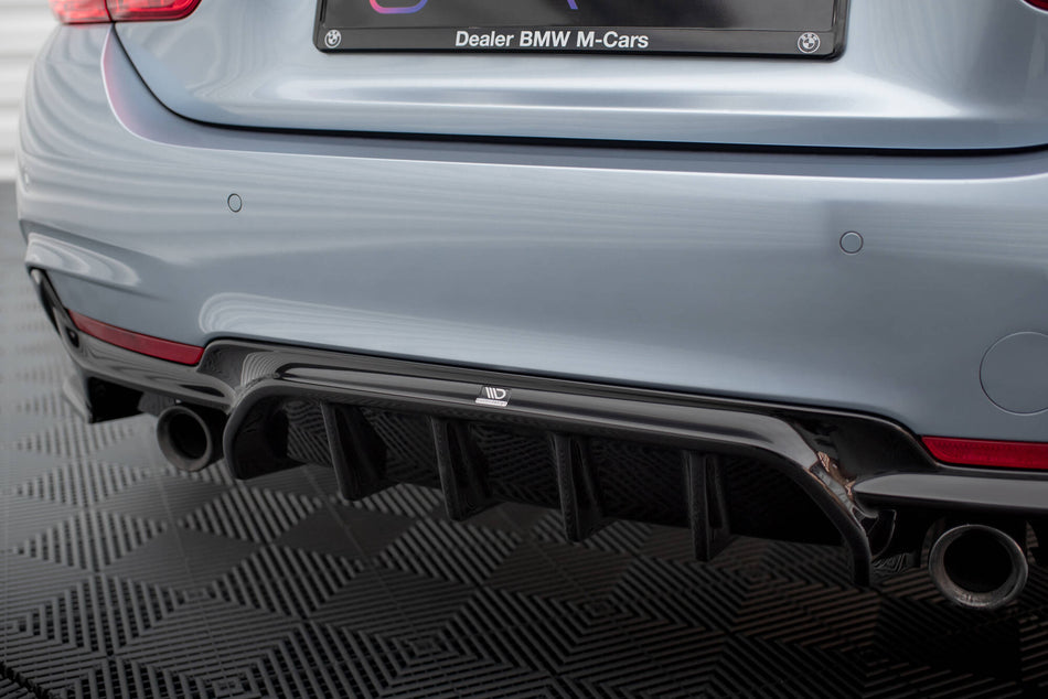 Heckdiffusor BMW 4 Coupe / Gran Coupe / Cabrio M-Pack F32 / F36 / F33 (Version mit Einzelauspuff auf beiden Seiten)