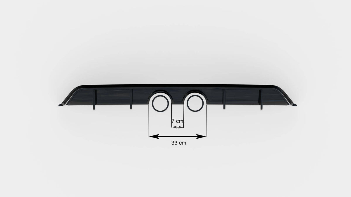 Heckdiffusor V.2 Volkswagen Scirocco Mk3 (R32 Auspuff)
