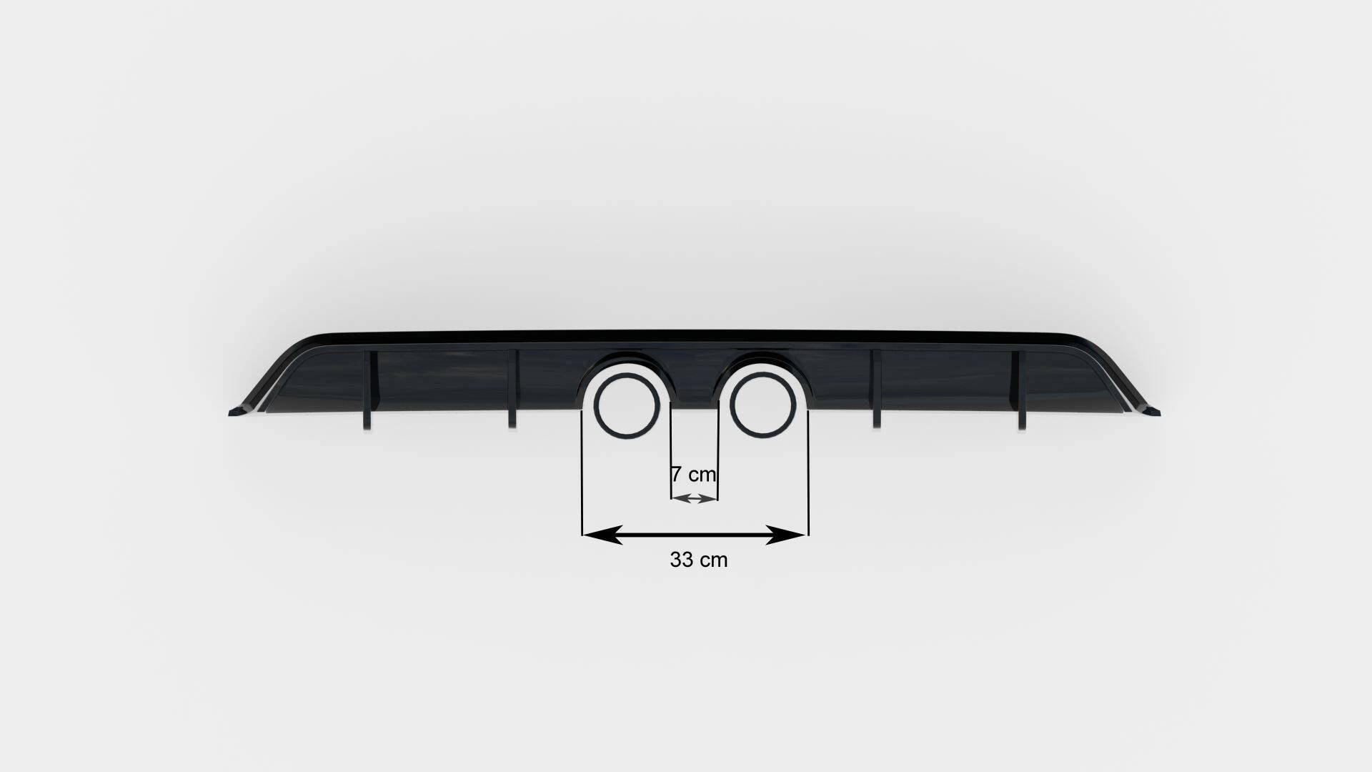 Heckdiffusor V.2 Volkswagen Scirocco Mk3 (R32 Auspuff)