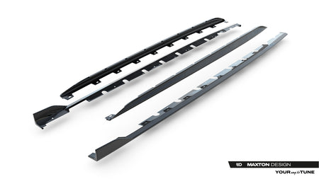 Set of Prepreg Carbon Fiber Side Skirts Audi RS3 Sedan 8Y Facelift