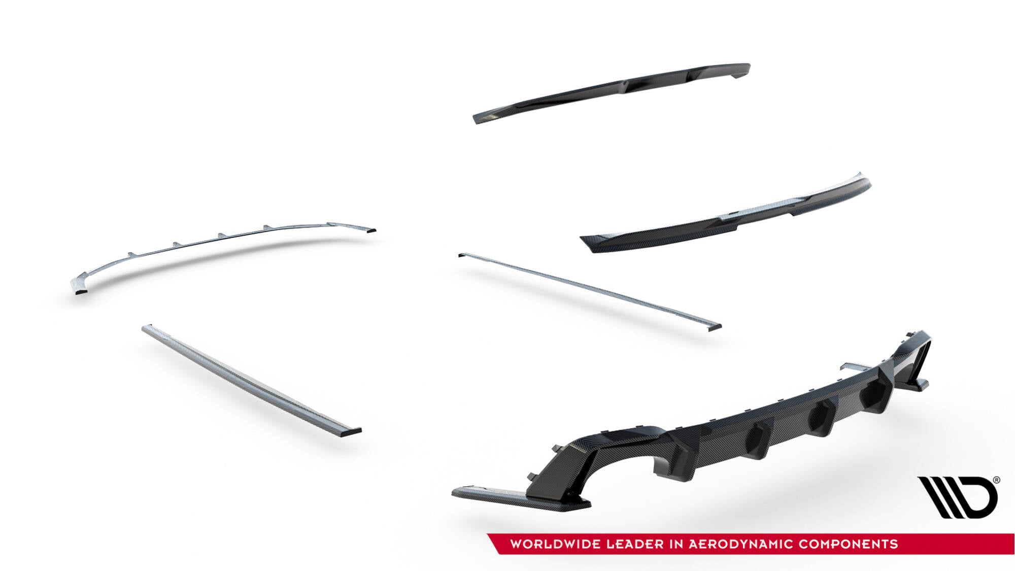 Frontspoiler Lippe Audi RS6 C8 aus Prepreg Carbon