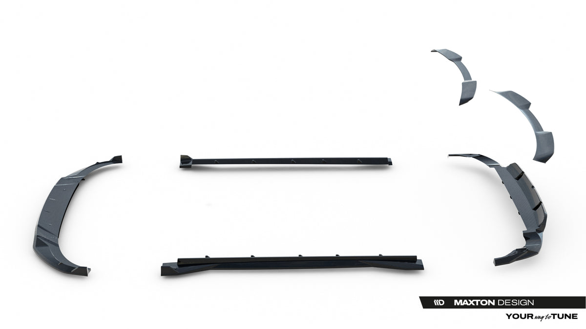 Set of Prepreg Carbon Fiber Splitters Audi RSQ8 MK1 Facelift