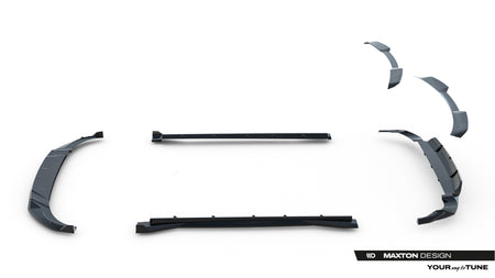 Set of Prepreg Carbon Fiber Splitters Audi RSQ8 MK1 Facelift