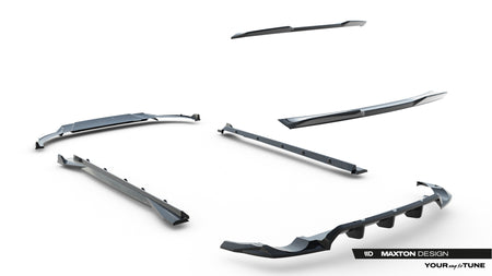 Set of Prepreg Carbon Fiber Splitters Audi RSQ8 MK1 Facelift