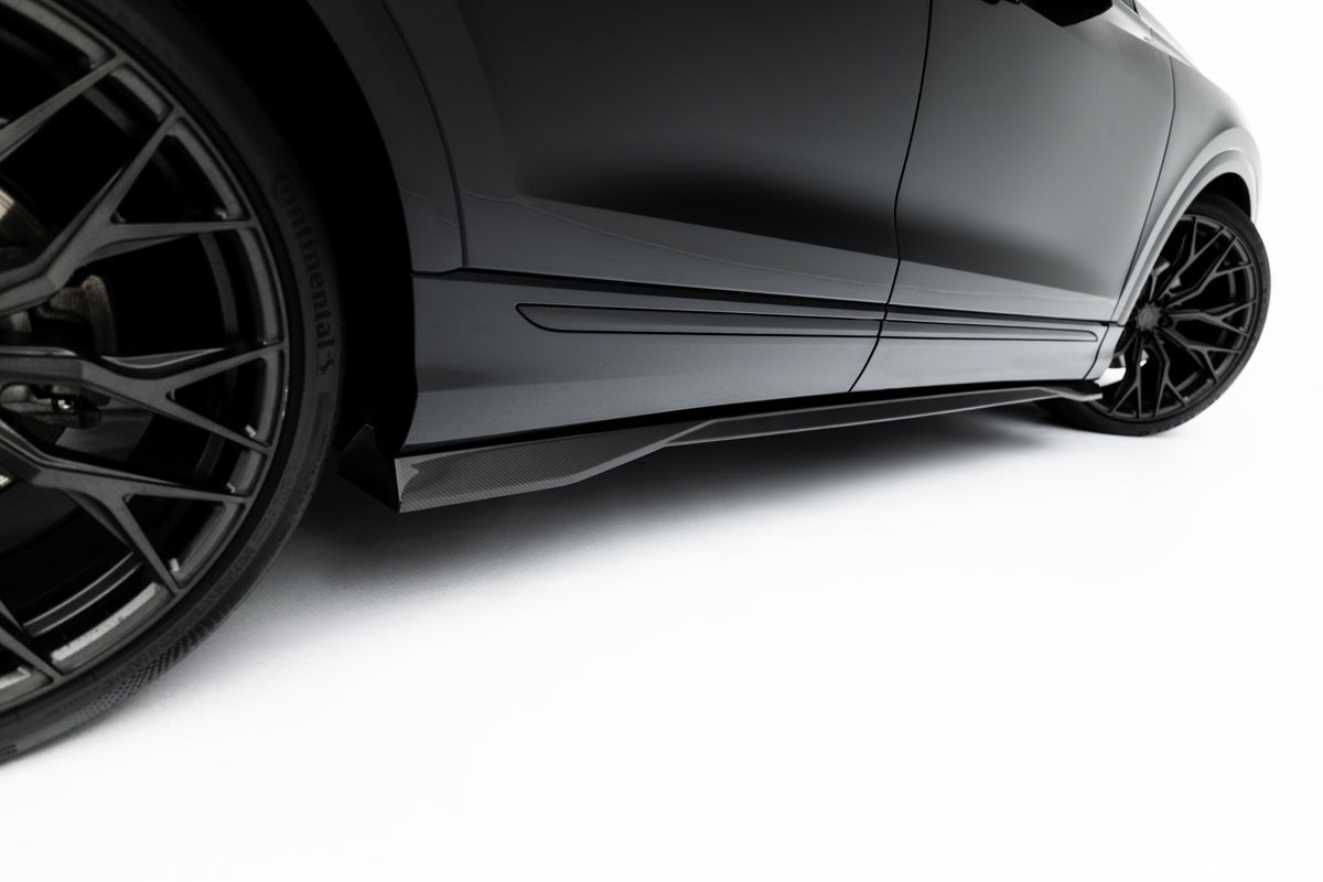 Set of Prepreg Carbon Splitters Audi Q8 S-Line MK1 Facelift