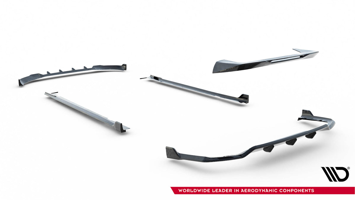 Set of Prepreg Carbon Splitters V.1 BMW X7 M-PACK G07 Facelift