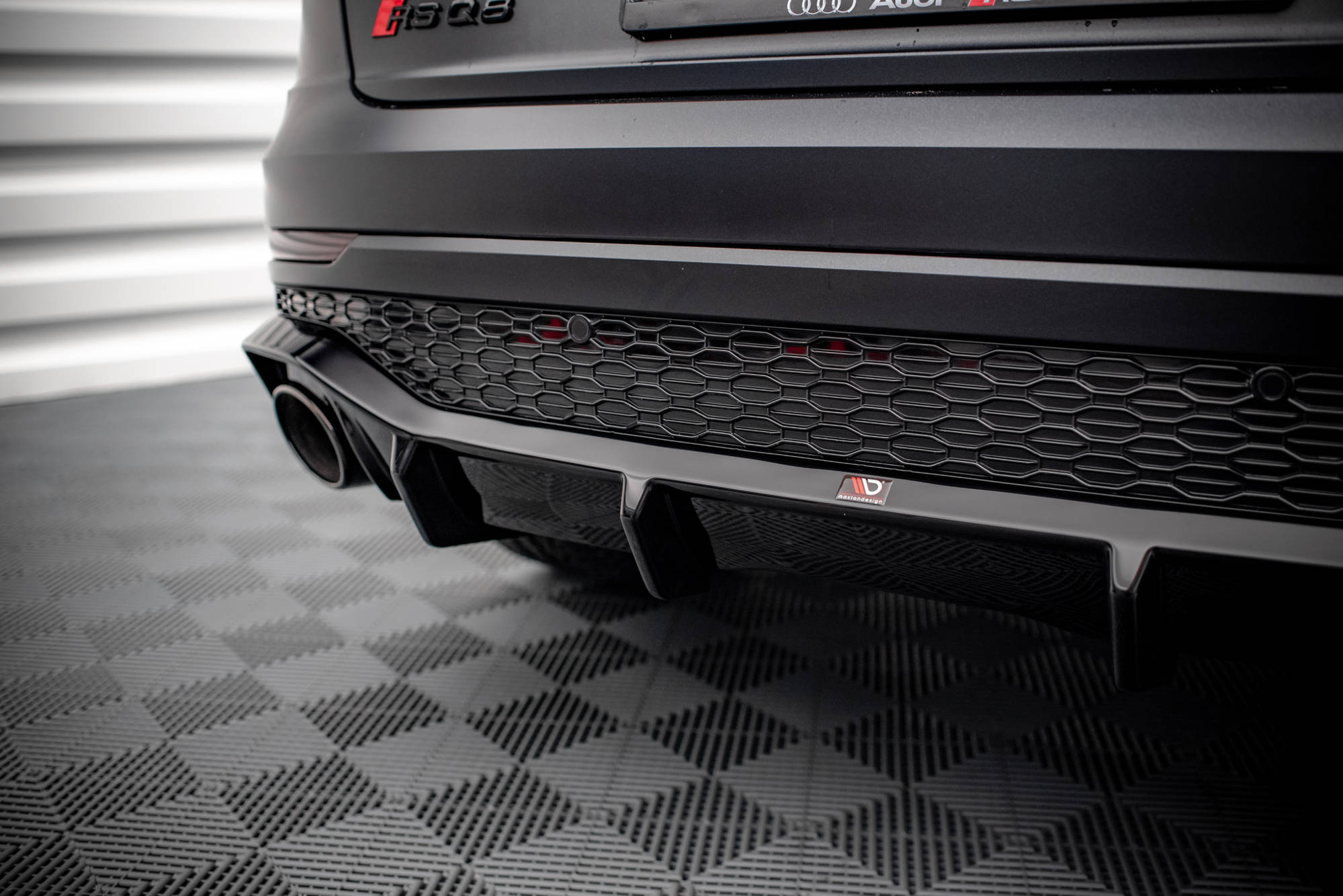 Frontspoiler Lippe und Heckdiffusor Audi RSQ8 Mk1