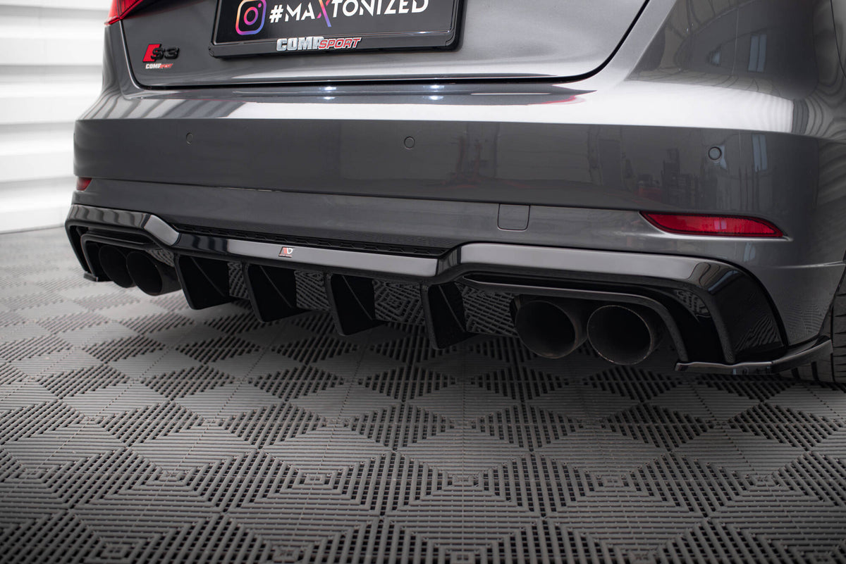 Frontspoiler Lippe & Seitenschweller & Heckdiffusor Satz Audi S3 Sportback 8V Facelift