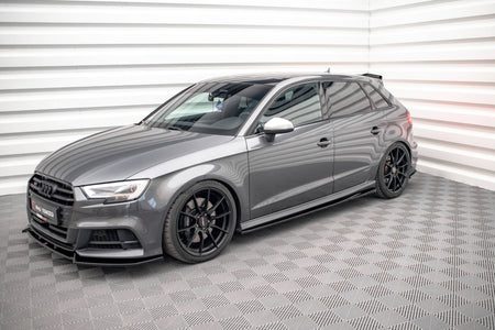 Frontspoiler Lippe & Seitenschweller & Heckdiffusor Satz Audi S3 Sportback 8V Facelift