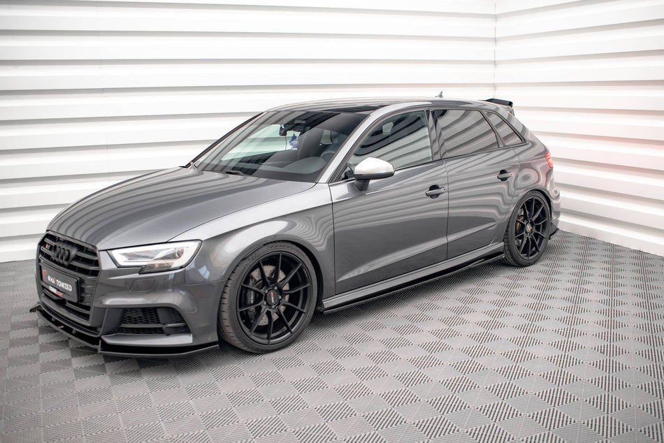 Frontspoiler Lippe & Seitenschweller & Heckdiffusor Satz Audi S3 Sportback 8V Facelift