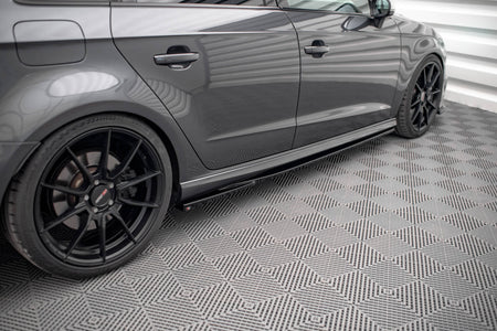 Frontspoiler Lippe & Seitenschweller & Heckdiffusor Satz Audi S3 Sportback 8V Facelift