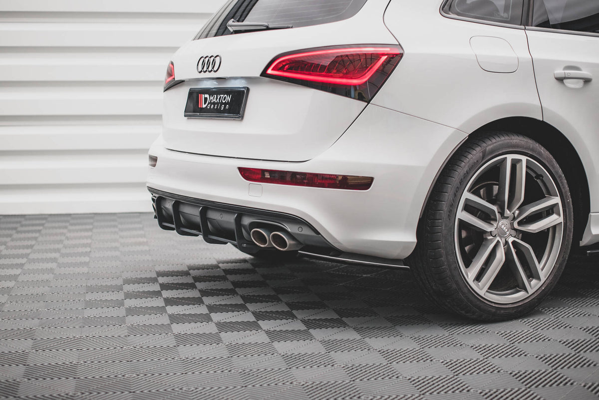 Frontspoiler Lippe, Seitenschweller, Heckseiten Flaps und Heckdiffusor Audi SQ5 Mk1