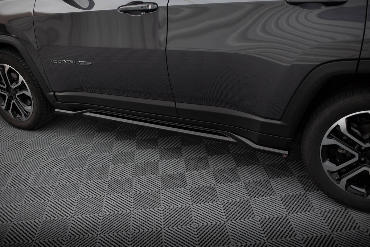 Frontspoiler Lippe, Seitenschweller und Heckdiffusor Jeep Compass Limited Mk2 Facelift 2021