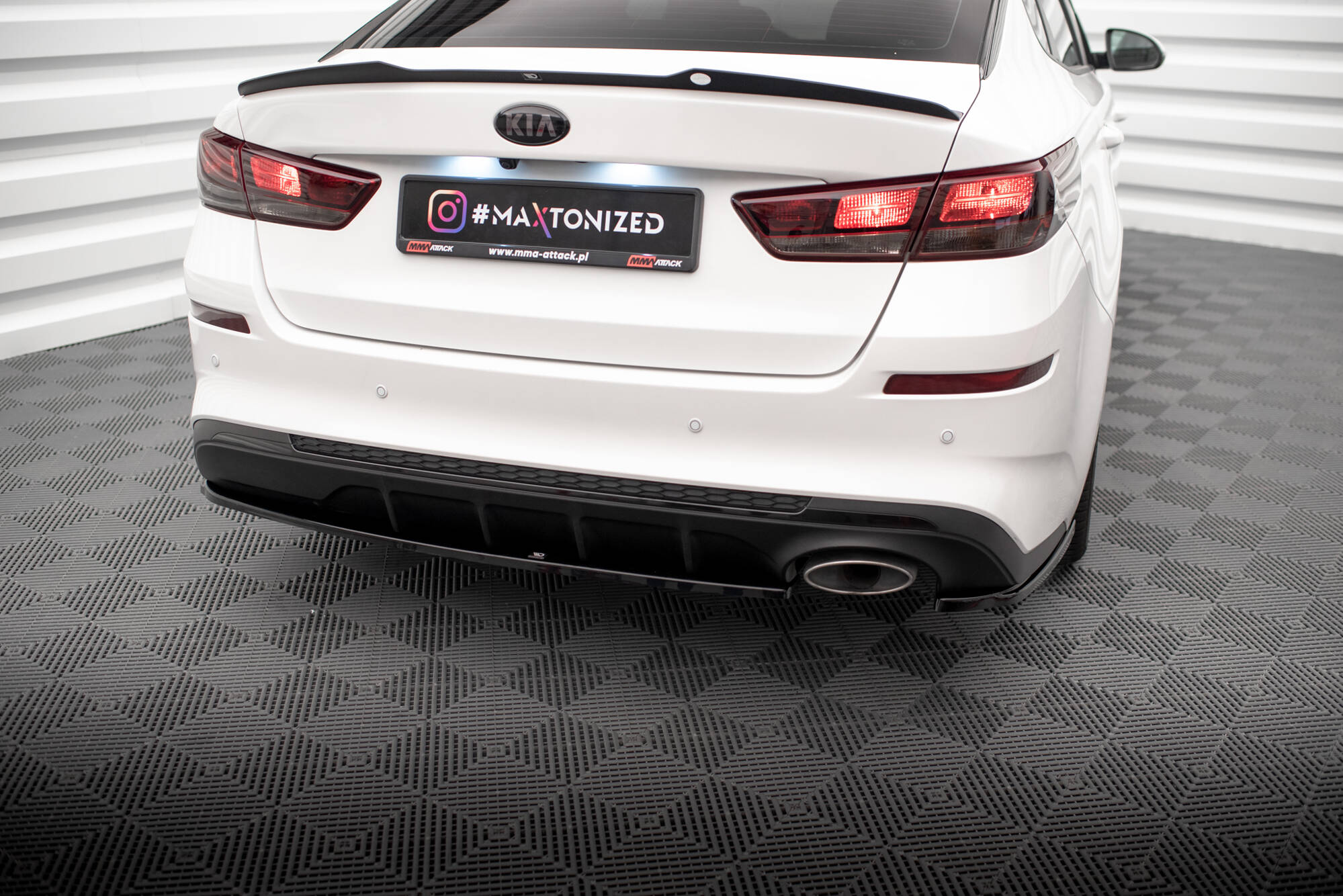 Frontspoiler Lippe, Seitenschweller, Heckdiffusor Satz Kia Optima Mk4 Facelift