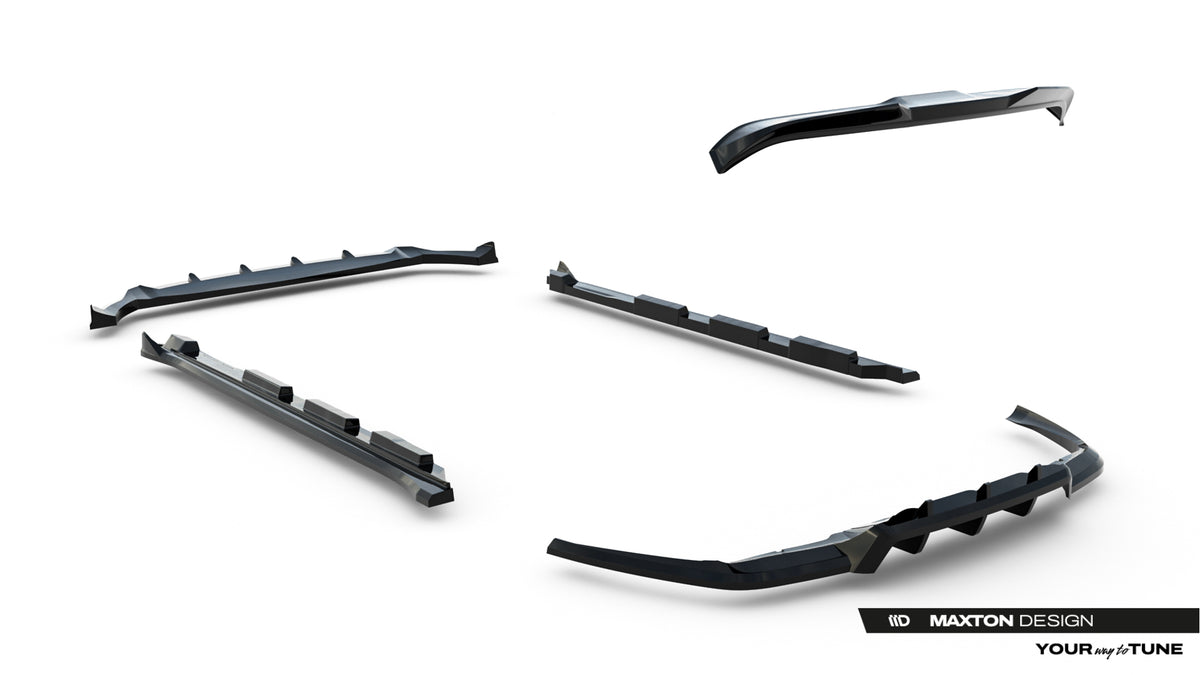 Frontspoiler Lippe, Seitenschweller, Heckdiffusor Land Rover Range Rover Velar R-Dynamic MK1 (Das Kit ist nicht mit einer Anhängerkupplung kompatibel)