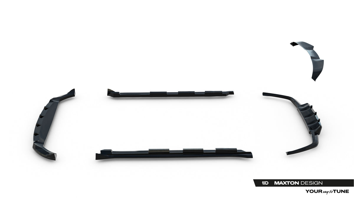 Frontspoiler Lippe, Seitenschweller, Heckdiffusor Land Rover Range Rover Velar R-Dynamic MK1 (Das Kit ist nicht mit einer Anhängerkupplung kompatibel)