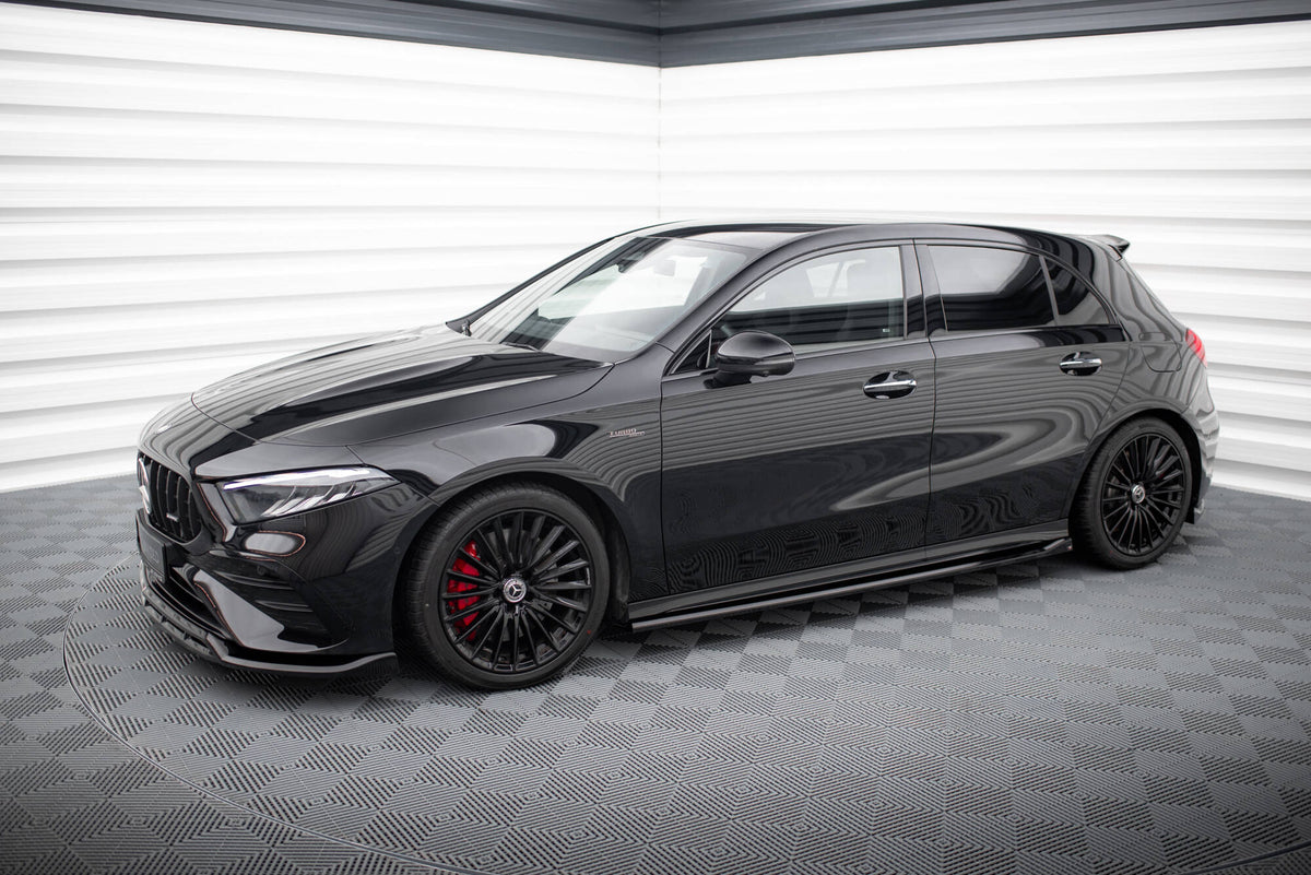 Frontspoiler Lippe, Seitenschweller, Heckdiffusor Mercedes-AMG A35 Hatchback W177 Facelift
