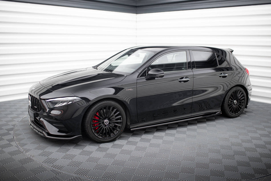 Frontspoiler Lippe, Seitenschweller, Heckdiffusor Mercedes-AMG A35 Hatchback W177 Facelift
