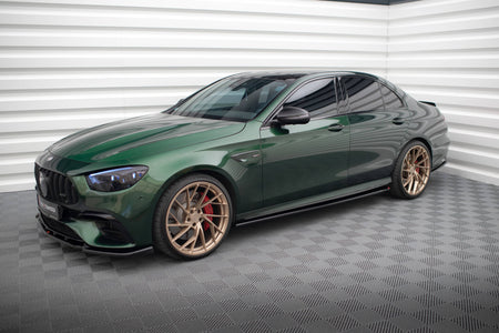Frontspoiler Lippe, Seitenschweller, Heckdiffusor und Heckseiten Flaps Mercedes-AMG E63 W213 Facelift