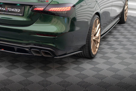 Frontspoiler Lippe, Seitenschweller, Heckdiffusor und Heckseiten Flaps Mercedes-AMG E63 W213 Facelift