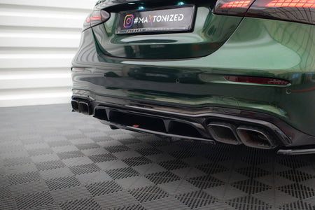 Frontspoiler Lippe, Seitenschweller, Heckdiffusor und Heckseiten Flaps Mercedes-AMG E63 W213 Facelift