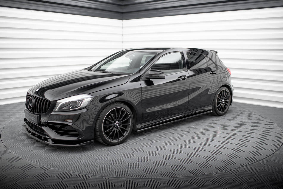 Set Frontspoiler Lippe, Seitenschweller, Heckdiffusor Mercedes-Benz A AMG-Line W176 Facelift
