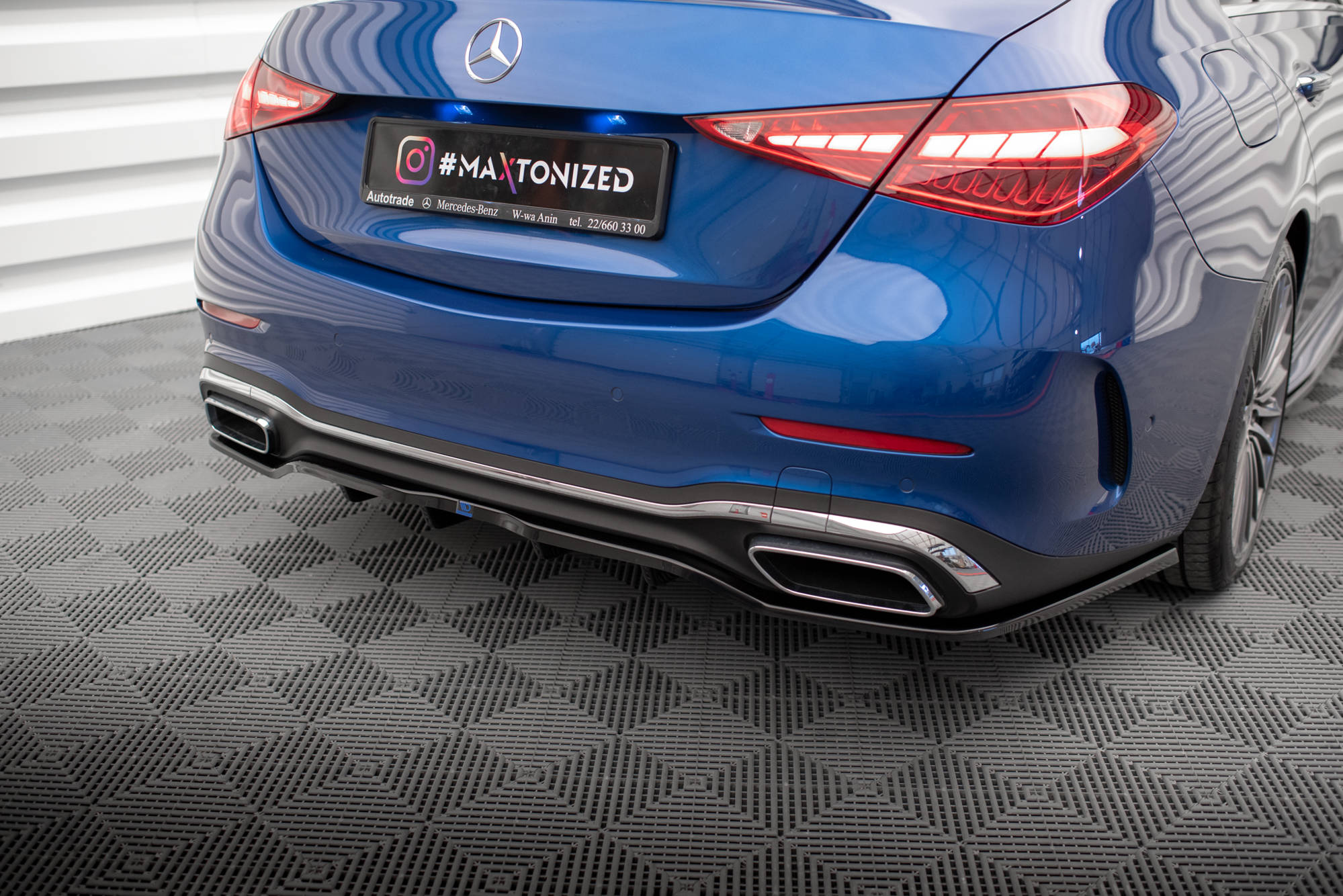 Frontspoiler Lippe, Seitenschweller und Heckdiffusor Satz Mercedes-Benz C AMG-Line W206 / S206