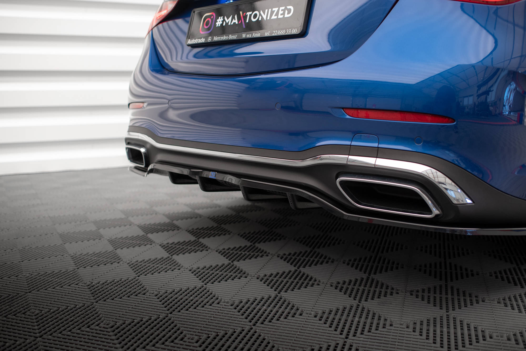 Frontspoiler Lippe, Seitenschweller und Heckdiffusor Satz Mercedes-Benz C AMG-Line W206 / S206