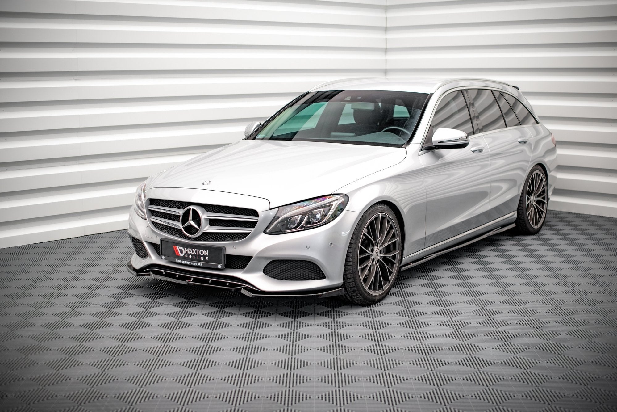 Frontspoiler Lippe & Seitenschweller & Heckdiffusor Mercedes-Benz C W205