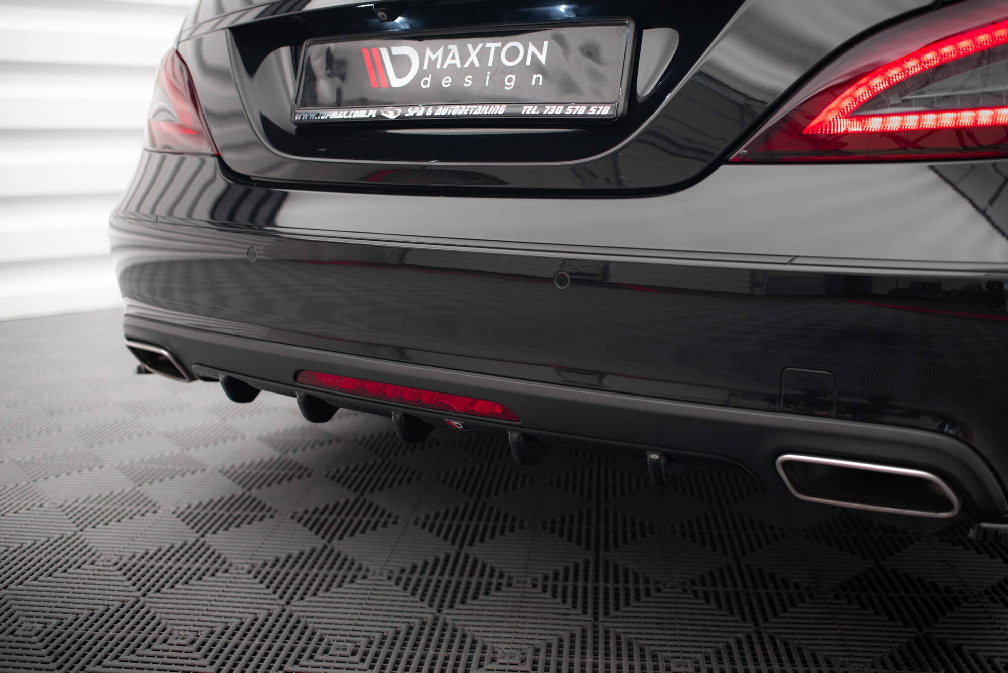Frontspoiler Lippe, Seitenschweller, Heckdiffusor, Heckseiten Flaps Mercedes-Benz CLS C218 Facelift