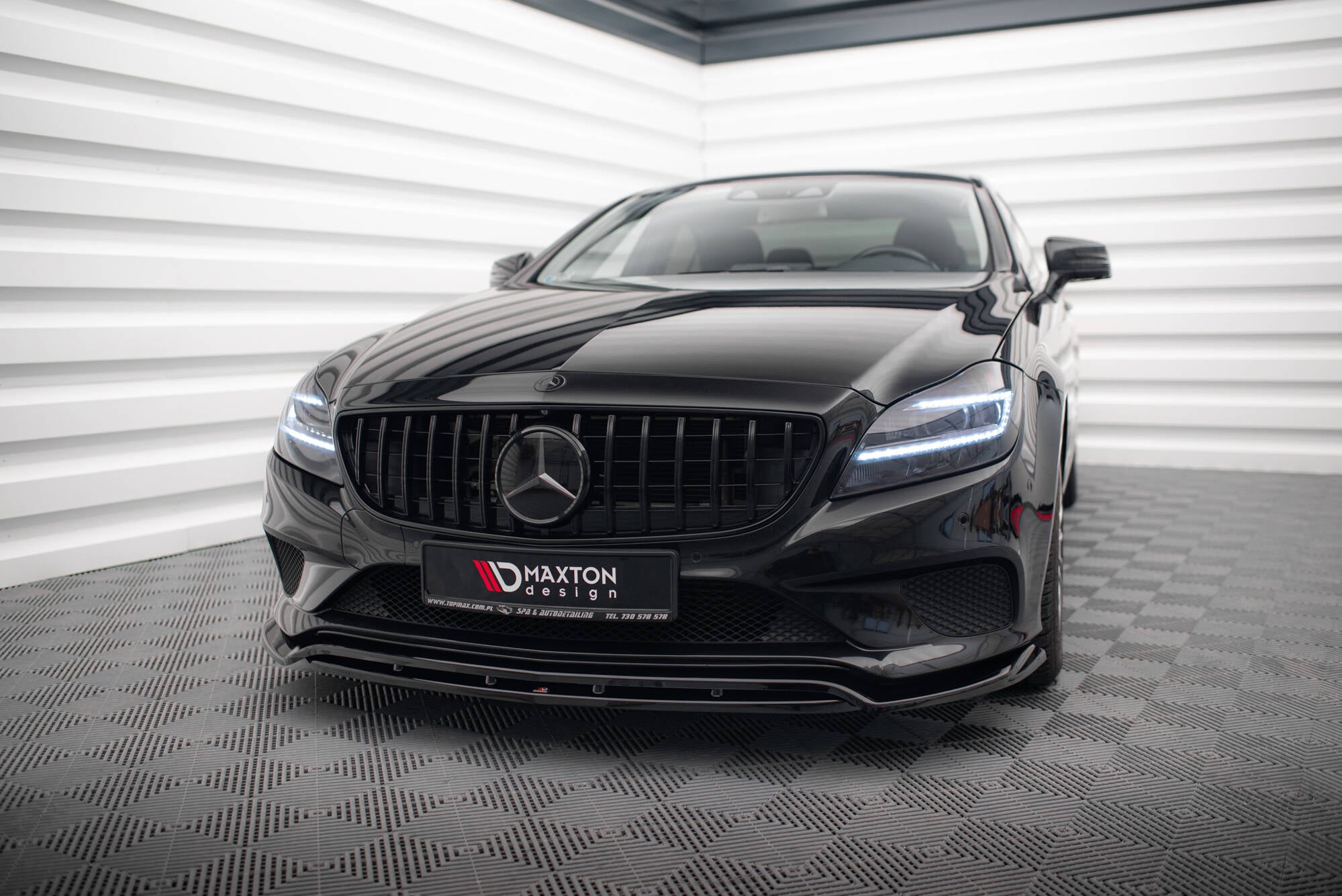 Frontspoiler Lippe, Seitenschweller, Heckdiffusor, Heckseiten Flaps Mercedes-Benz CLS C218 Facelift