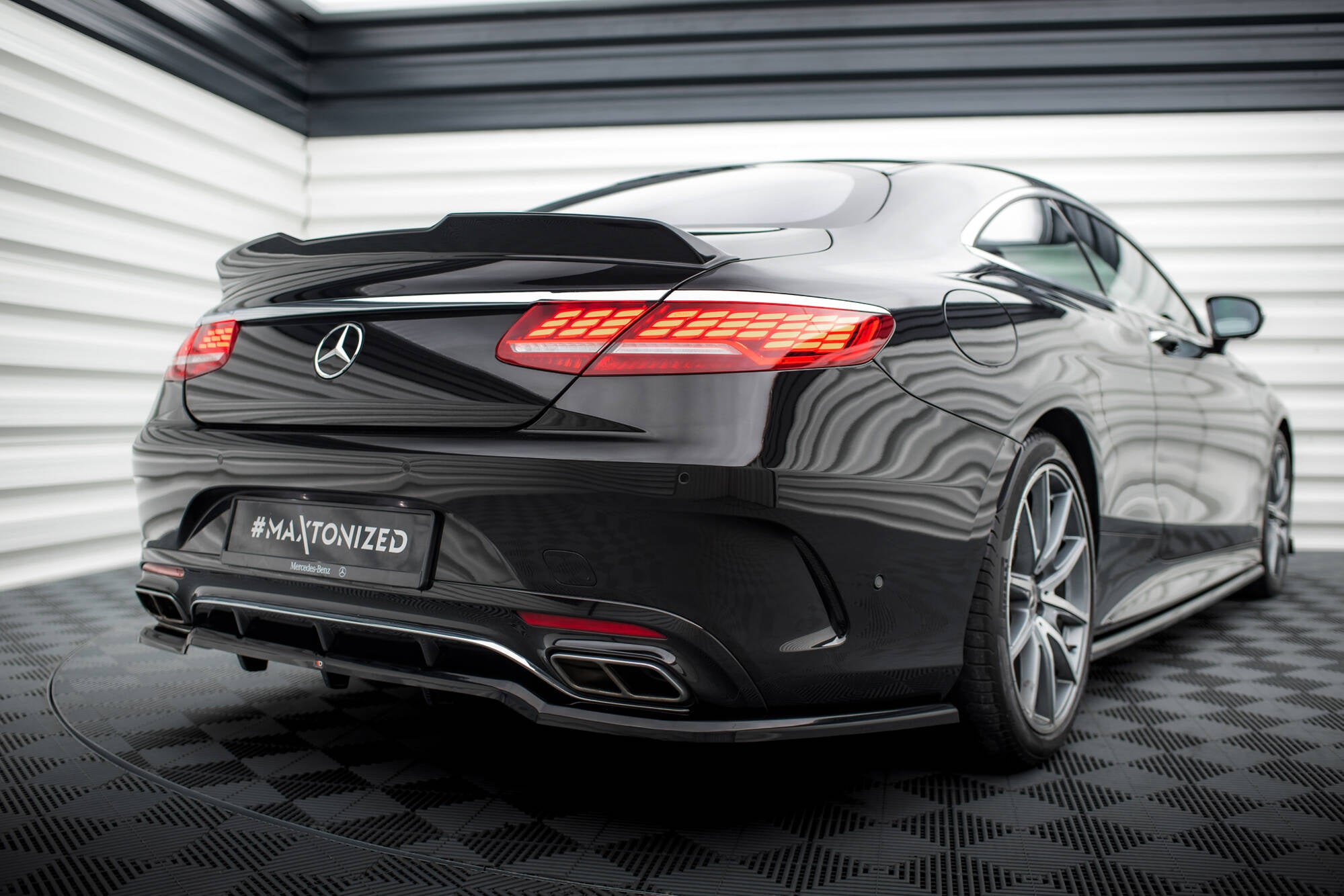 Frontspoiler Lippe & Seitenschweller & Heckdiffusor Mercedes-Benz S Coupe AMG-Line C217 Facelift