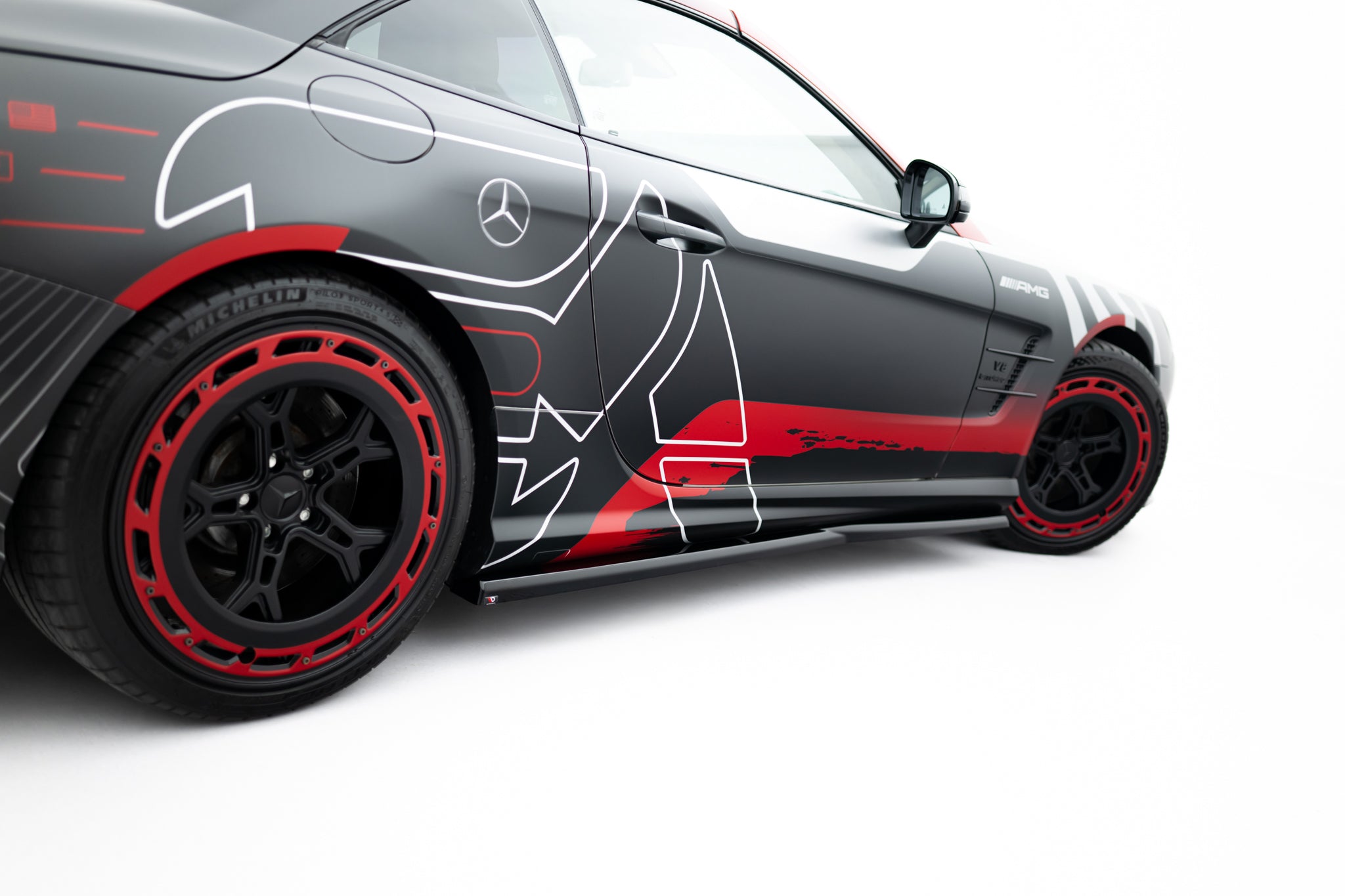 Frontspoiler Lippe, Seitenschweller und Heckdiffusor Satz Mercedes-Benz SL 63 AMG R231