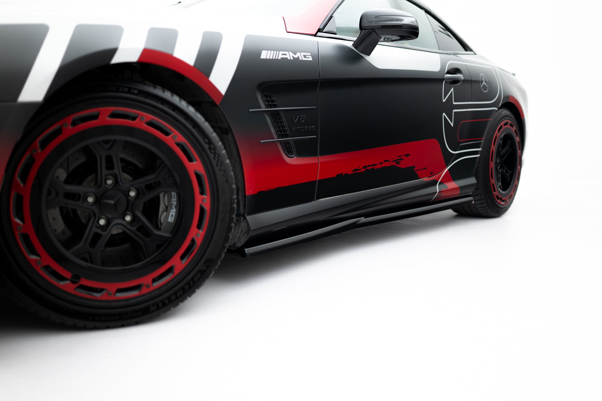 Frontspoiler Lippe, Seitenschweller und Heckdiffusor Satz Mercedes-Benz SL 63 AMG R231