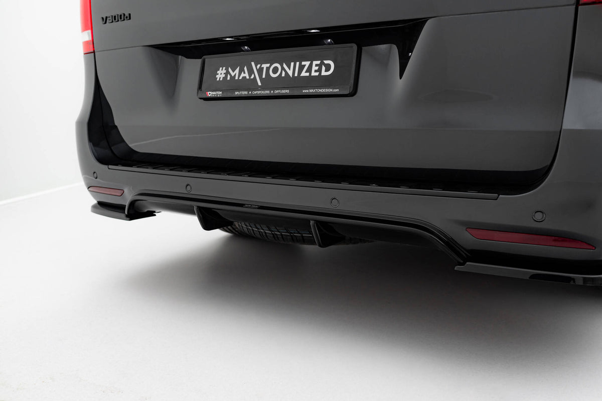 Frontspoiler Lippe, Seitenschweller, Heckdiffusor Mercedes-Benz V-Class Long AMG-Line W447 Facelift