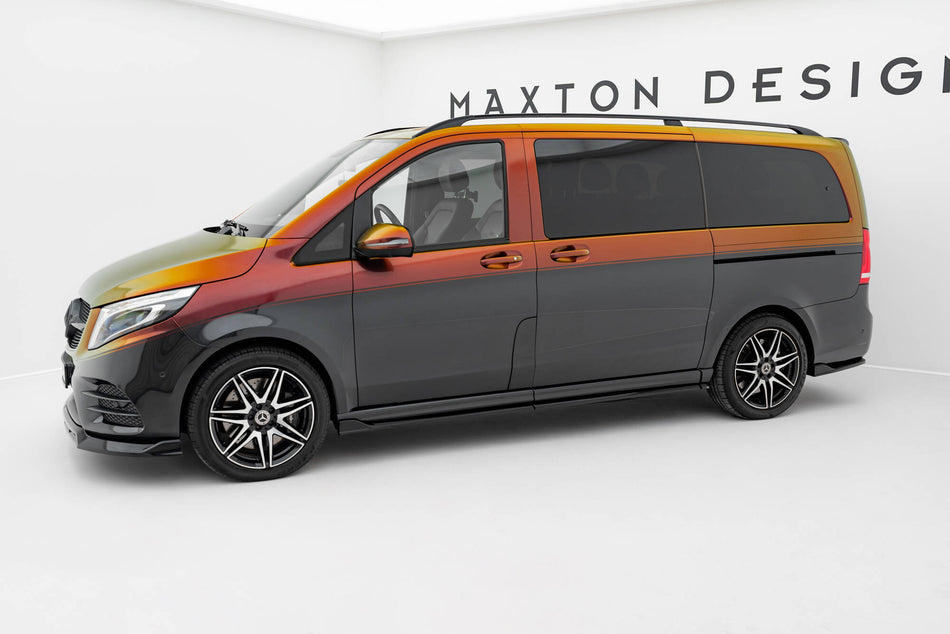 Frontspoiler Lippe, Seitenschweller, Heckdiffusor Mercedes-Benz V-Class Long AMG-Line W447 Facelift