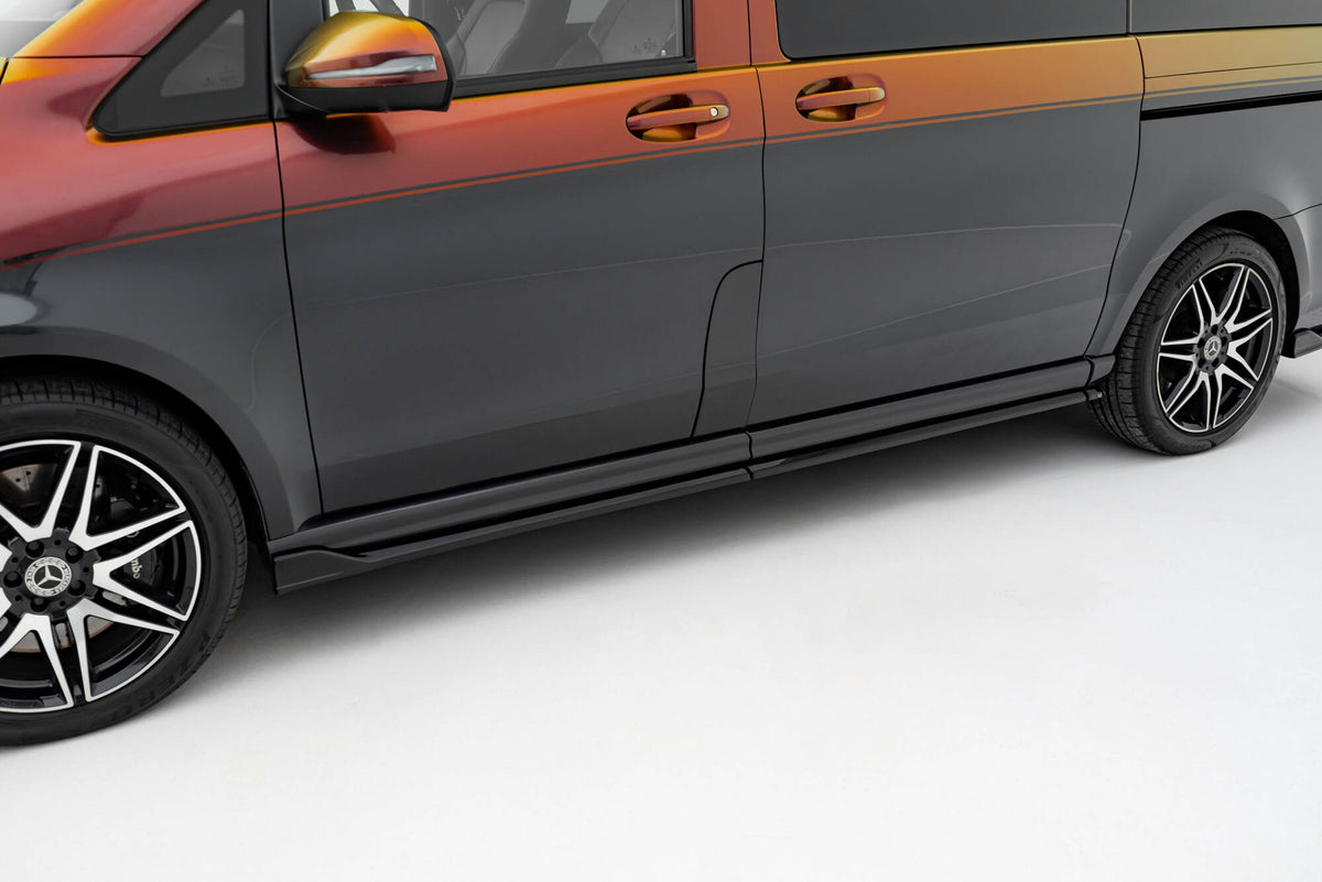 Frontspoiler Lippe, Seitenschweller, Heckdiffusor Mercedes-Benz V-Class Long AMG-Line W447 Facelift