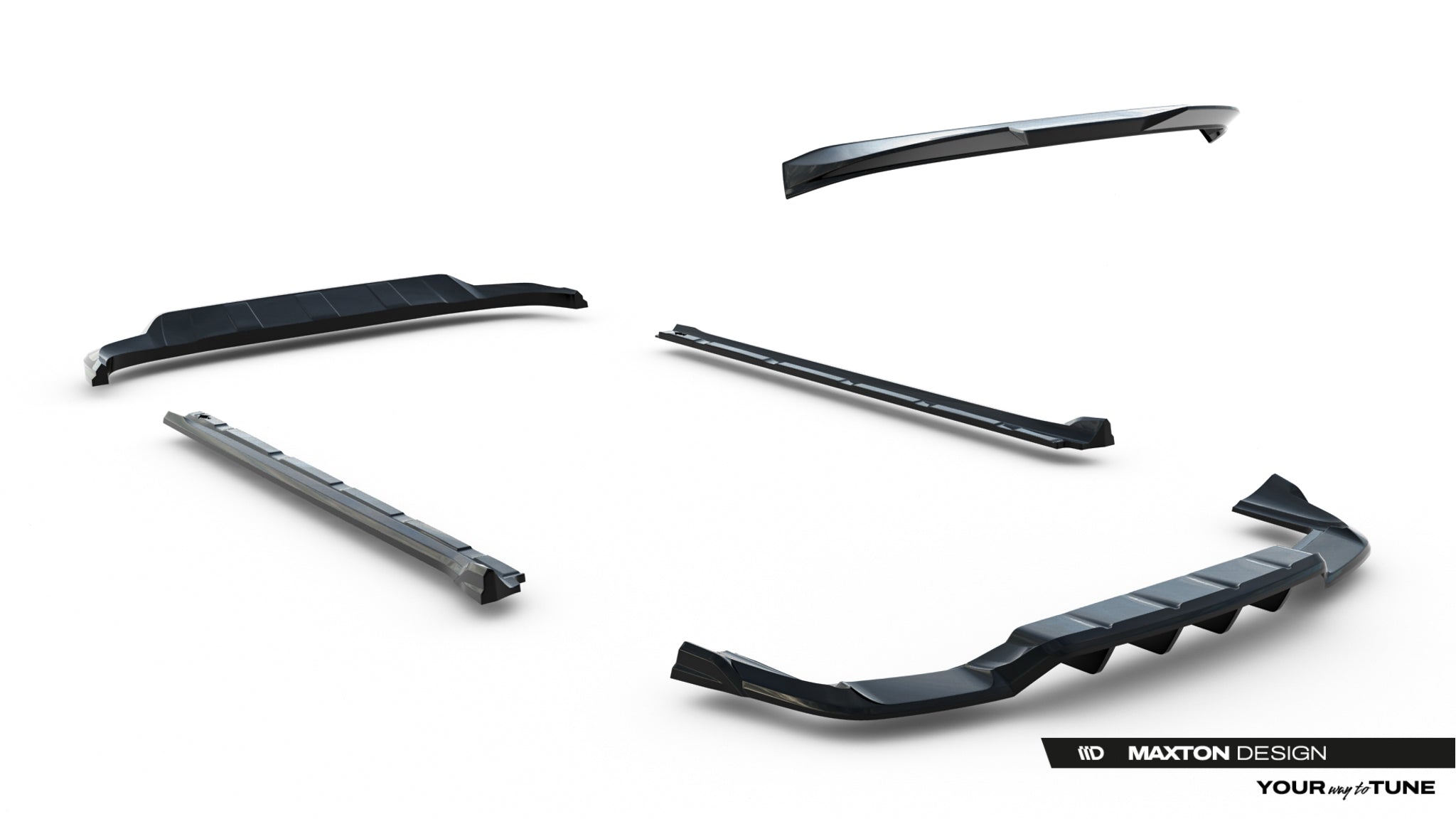 Frontspoiler Lippe, Seitenschweller, Heckdiffusor Porsche Cayenne SUV MK3 Facelift
