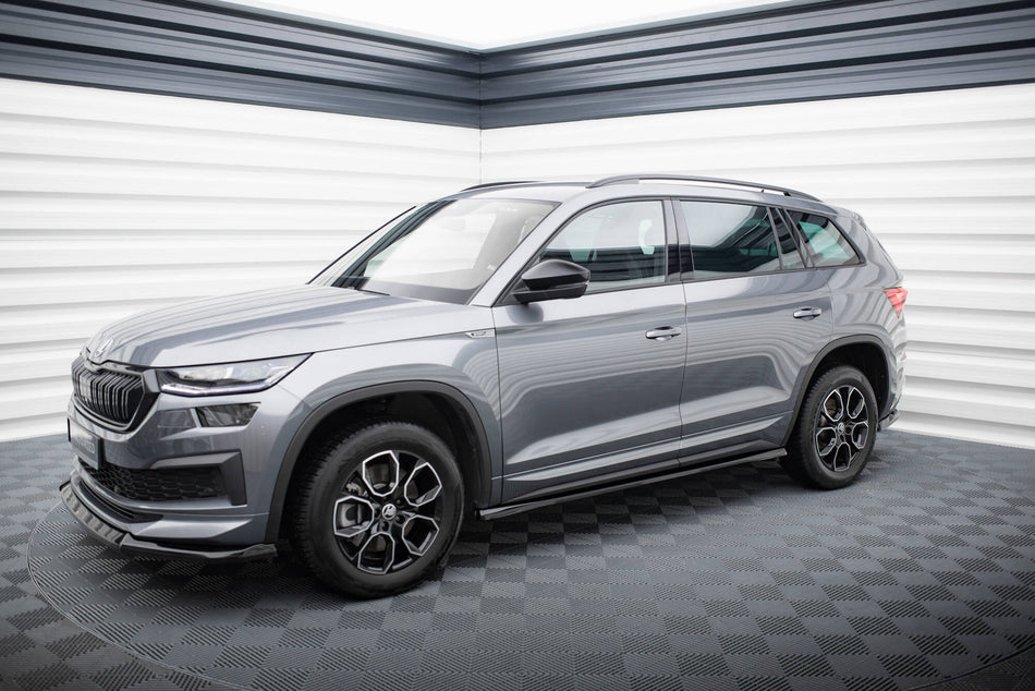 Frontspoiler Lippe, Seitenschweller und Heckdiffusor Skoda Kodiaq Sportline Mk1 Facelift
