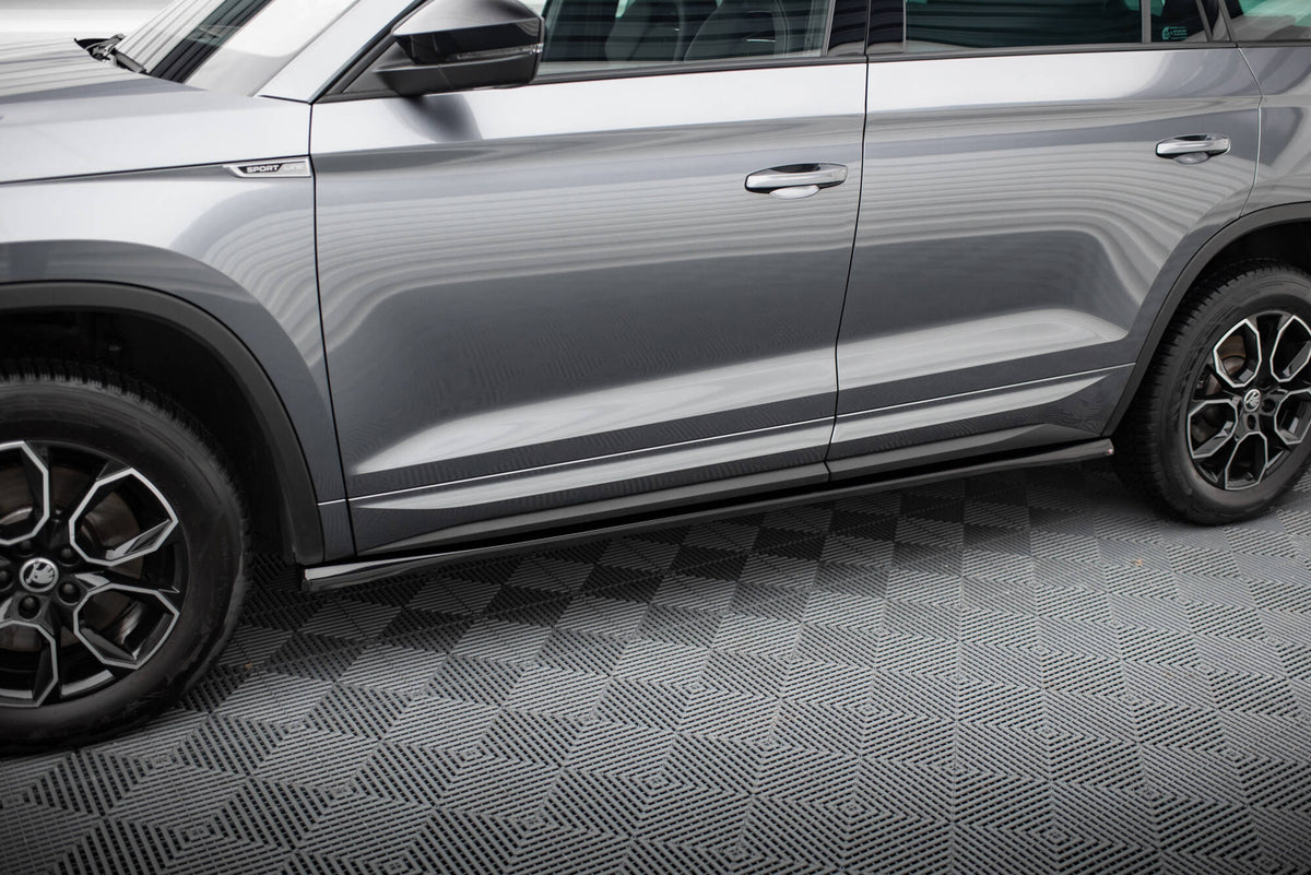 Frontspoiler Lippe, Seitenschweller und Heckdiffusor Skoda Kodiaq Sportline Mk1 Facelift